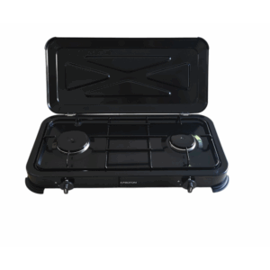 BG02 2 εστίες εμαγιέ μαύρο