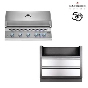 Combo Εντοιχιζόμενη Ψησταριά Υγραερίου Napoleon Built-In 700 38 RB - BIG38RBPSS-1-GR