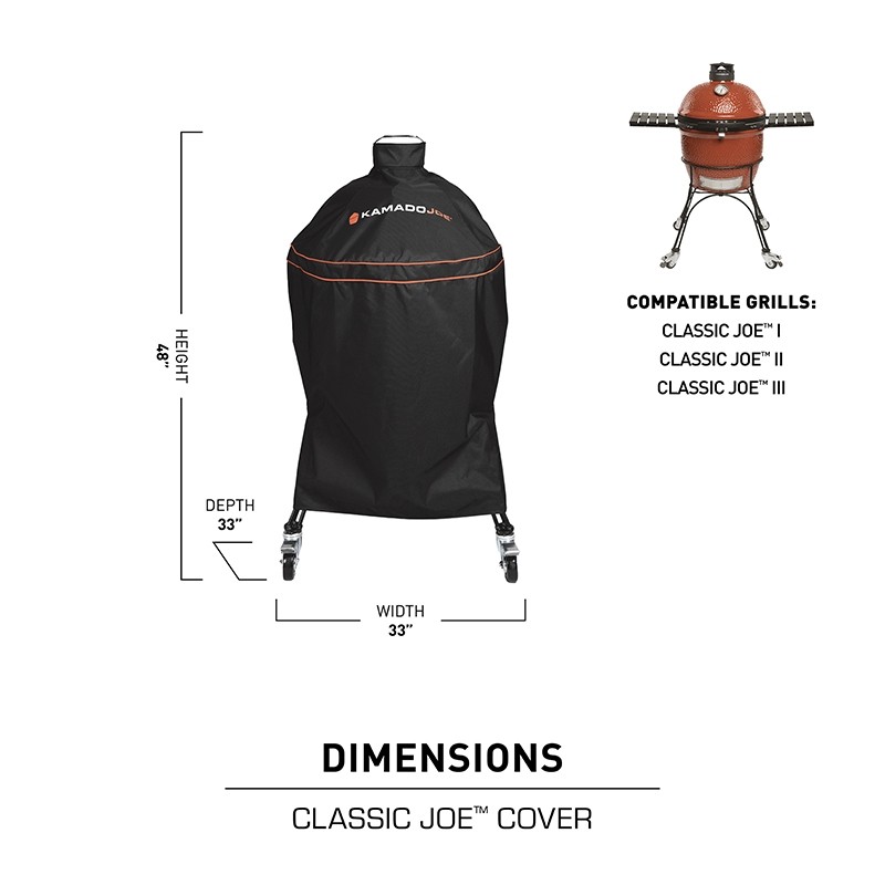 Κάλυμμα Προστασίας Ψησταριάς Κάρβουνου Kamado Classic Joe - KJ-GC23BWFS - Image 5