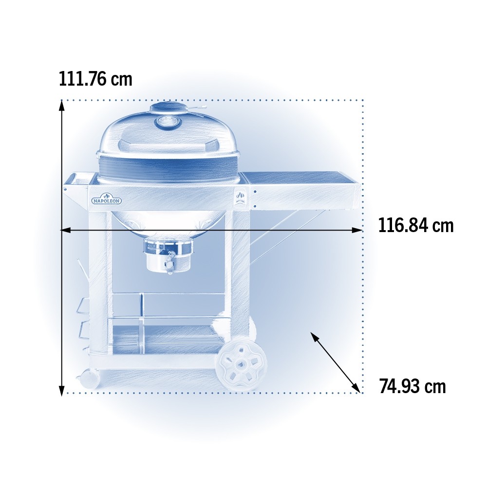 Ψησταριά Κάρβουνου Napoleon PRO22K-CART-3 - Image 6
