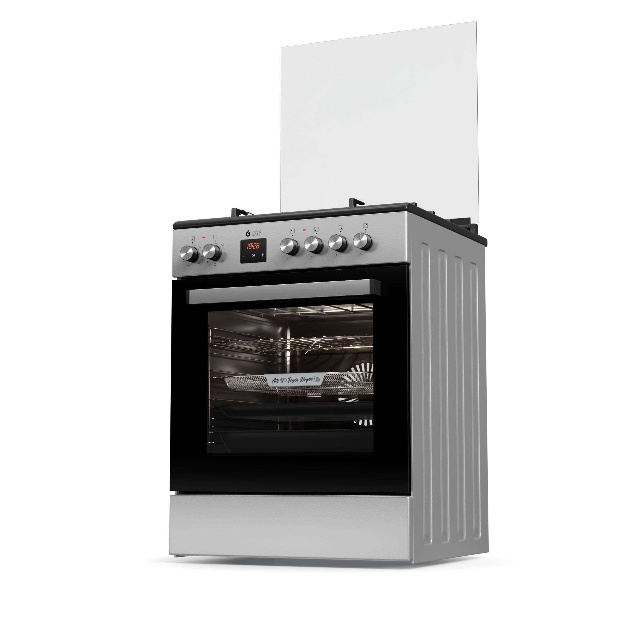 ΚΟΥΖΙΝΑ ΜΙΚΤΗ TGS 3980 IX 80Lt Κωδικός: 04.401.729 Brand: THERMOGATZ - Image 2